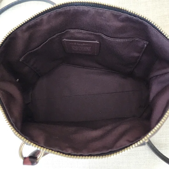 NWOT Coach Mini Emma Signature Python Accent Leather Satchel Crossbody🔥 F34281